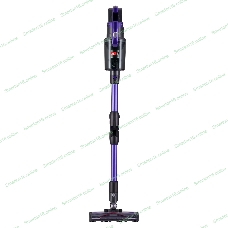 Пылесос вертикальный JVC JH-VS134 фиолетовый/черный, питание от аккумулятора, 70 Вт, пылесборник 1,2 л, работа от АКБ max 50 мин.