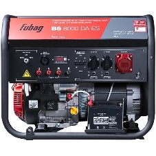 Генератор бензиновый FUBAG BS 8000 DA ES 641018 Мах мощность, (LTP), 9,5 кВА, Длительная мощность (COP), 7.5 кВт 25 бака л, объем 459 см, мощность 10,29/14 кВт/л.с., 230/400 В, 84 дБ (7 м), 102 Вес, кг