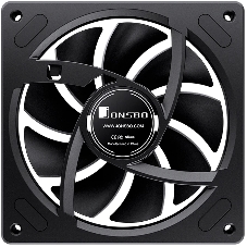 Кулер для корпуса JONSBO ZA-120BR Reverse (120x120x28мм, 4-pin PWM, ARGb, 62.4CFM, 37.3dBA, 2400RPM, черный)