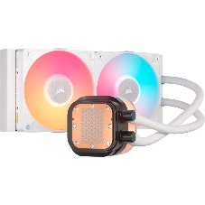 Система жидкостного охлаждения Water Cooling System Corsair iCUE LINK TITAN 240 RX LCD (240мм, белый, RGb/Fans: 2x120мм, 73.5CFM, 36dBA, 2100RPM/S: 1851, 1700, AM5, AM4)