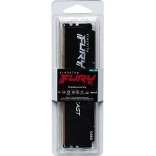 Оперативная память Kingston Fury Beast, DDR5, 32GB (1x32GB), 5600 MHz, CL40, с радиатором, чёрный