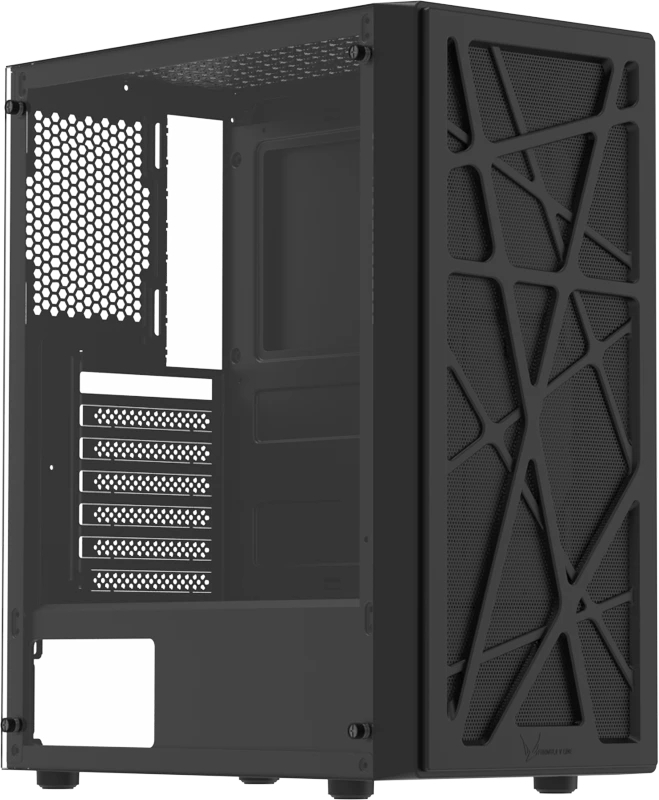 Корпус Formula Mana V2 Black, Midi-Tower, чёрный, без вентиляторов в комплекте