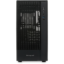 Корпус без блока питания Case HSPD M332, Mesh Mini-tower, Black, TG, 0.4 SPCC, no fans, mATX, mITX, 160/285/170mm, 1x2.5