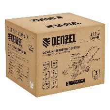 Скарификатор-аэратор бензиновый Denzel SAG-400, 212 см3, -15/+10 мм, 40 см
