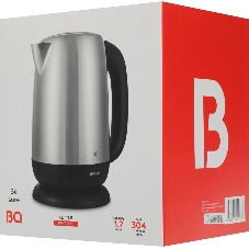 Чайник электрический BQ KT1821S черный/стальной, 2200 Вт, 1.7 л