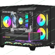 Компьютерный корпус AeroCool/Formula Crystal Z9ML Floe черный без БП mATX 4x120мм 2xUSB 3.0 audio bott PSU