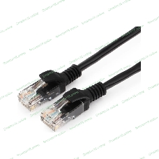 Патч-корд медный UTP Cablexpert PP10-10M/BK cat.5e, 10м, литой, многожильный, черный