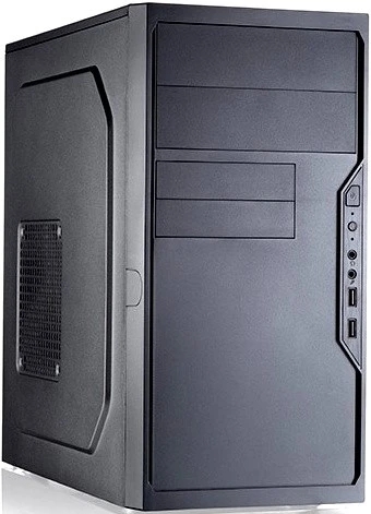 Корпус Foxline FL-733R-450W, Mini-Tower, чёрный, БП 450 Вт