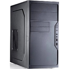 Корпус Foxline FL-733R-450W, Mini-Tower, чёрный, БП 450 Вт