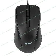 Мышь проводная Acer OMW136 черный, 1200 dpi, USB, кнопки - 3