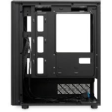 Корпус без блока питания Case HSPD M332, Mesh Mini-tower, Black, TG, 0.4 SPCC, no fans, mATX, mITX, 160/285/170mm, 1x2.5