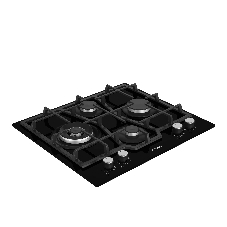 Газовая варочная поверхность Hotpoint HGMTS 643 BL, 4 конфорки, эмалированная сталь, 7800 Вт