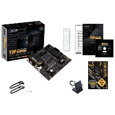 Материнская плата ASUS TUF GAMING A520M-PLUS WIFI, AM4, AMD A520, 4xDDR4, 4xSATA, 1xM.2, 1xPCIe 3.0 x16, 2xPCIe x1, 1xVGA, 1xHDMI, 1xDP, 1x 1Gb LAN, 2xUSB-A 3.2 Gen 1, 2xUSB-A 2.0, 3x3.5 мм, 7.1, mATX