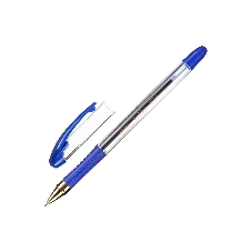 Ручка шариковая Deli Arris Golden CQ40-BL прозрачный, d=0.7мм, синие чернила