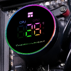 Система жидкостного охлаждения Thermalright Frozen Magic 360 Digital V2 ARGB Soc-AM5/AM4/1200/1700/1851 черный 4-pin 28dB Al LCD Ret (F-MAGIC-360-DIGITAL-BL-ARGB-V2)