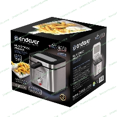 Фритюрница Endever Skyline FR-113, черный-стальной