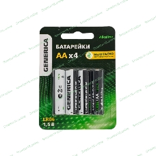Батарейка щелочная Alkaline LR06/AA (4шт/блистер) GENERICA