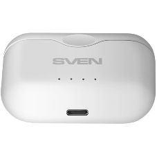 Наушники TWS SVEN E-701BT белый, внутриканальные, Bluetooth, сенсорное управление, до 3 ч