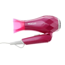 Фен Kelli KL-1124 розовый, 1800 Вт, компактный