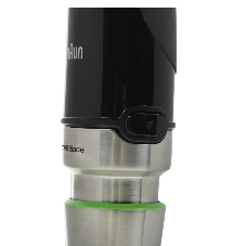 Блендер погружной Braun MQ9135XI черный, 1200 Вт, плавная регулировка, турбо