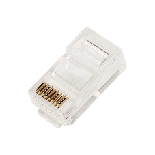 Коннектор Lanmaster TWT-PL45-8P8C/JR100, UTP кат.5E RJ45 прозрачный (упак.:100шт)