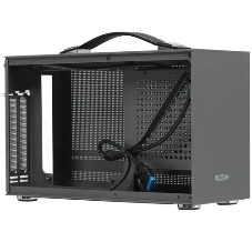Компьютерный корпус без блока питания PCCooler I100 PRO MESH GY, Mesh Compact, серый, SPCC, no fans ITX 60/300/SFX PSU support; 1x2.5