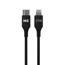 Кабель MORE CHOICE (4620202554178) K69ia 2м USB 3.0A PD 27W для Lightning ng 8-pin Type-C - 2м, черный
