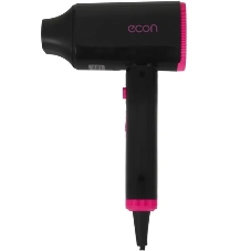 Фен ECON ECO-BH204D черный/розовый, 2000 Вт