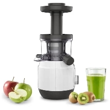 Соковыжималка Moulinex ZU150110 белый/черный, шнековая вертикальная, 150 Вт, 800 мл, электронное, реверс