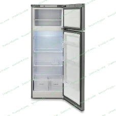 Холодильник Бирюса Б-M6035 металлик двухкамерный 240/60л морозилка сверху