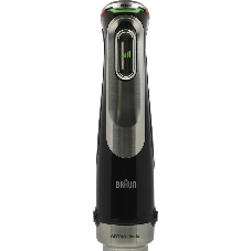 Блендер погружной Braun MQ9135XI черный, 1200 Вт, плавная регулировка, турбо
