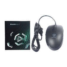 Мышь проводная Raskat M015 черный, 1000 dpi, USB, кнопки - 3