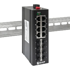 Коммутатор EKF TSX-U-8GX/SFP-8GT, 8×1 Гбит/с + 8×1 Гбит/с SFP, неуправляемый