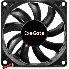 Вентилятор корпусной ExeGate EX08015S2P-24, 80 мм, 2500 об/мин, 30 дБ, 2-pin, без подсветки