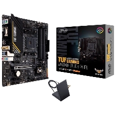 Материнская плата ASUS TUF GAMING A520M-PLUS WIFI, AM4, AMD A520, 4xDDR4, 4xSATA, 1xM.2, 1xPCIe 3.0 x16, 2xPCIe x1, 1xVGA, 1xHDMI, 1xDP, 1x 1Gb LAN, 2xUSB-A 3.2 Gen 1, 2xUSB-A 2.0, 3x3.5 мм, 7.1, mATX