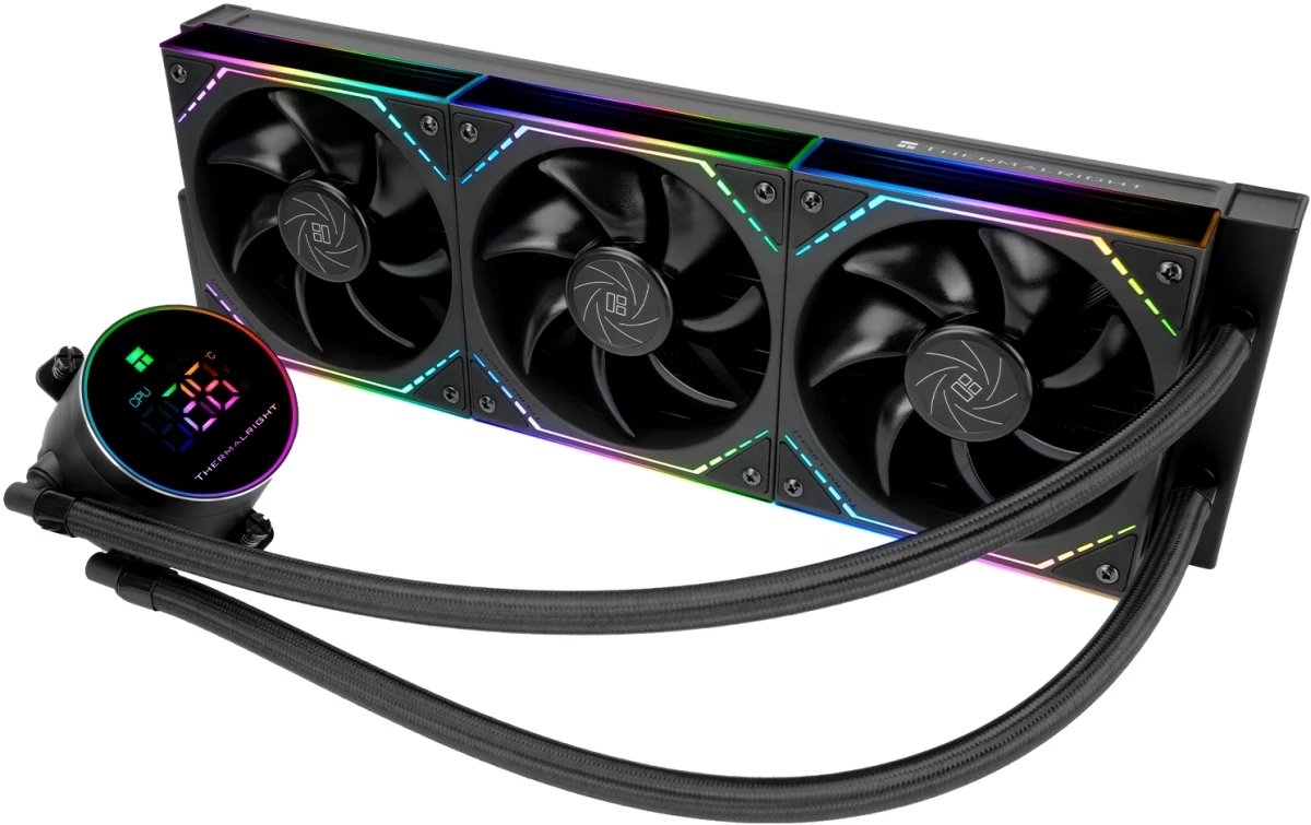 Система жидкостного охлаждения Thermalright Frozen Magic 360 Digital V2 ARGB Soc-AM5/AM4/1200/1700/1851 черный 4-pin 28dB Al LCD Ret (F-MAGIC-360-DIGITAL-BL-ARGB-V2)