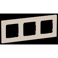 Рамка 3-местная РУ-3-К-ФлЛ льняной FLITE