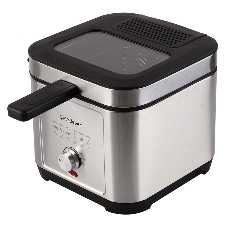 Фритюрница Endever Skyline FR-113 чёрный/стальной, 2000 Вт, 2.5 л, 0.8 кг, съёмная чаша