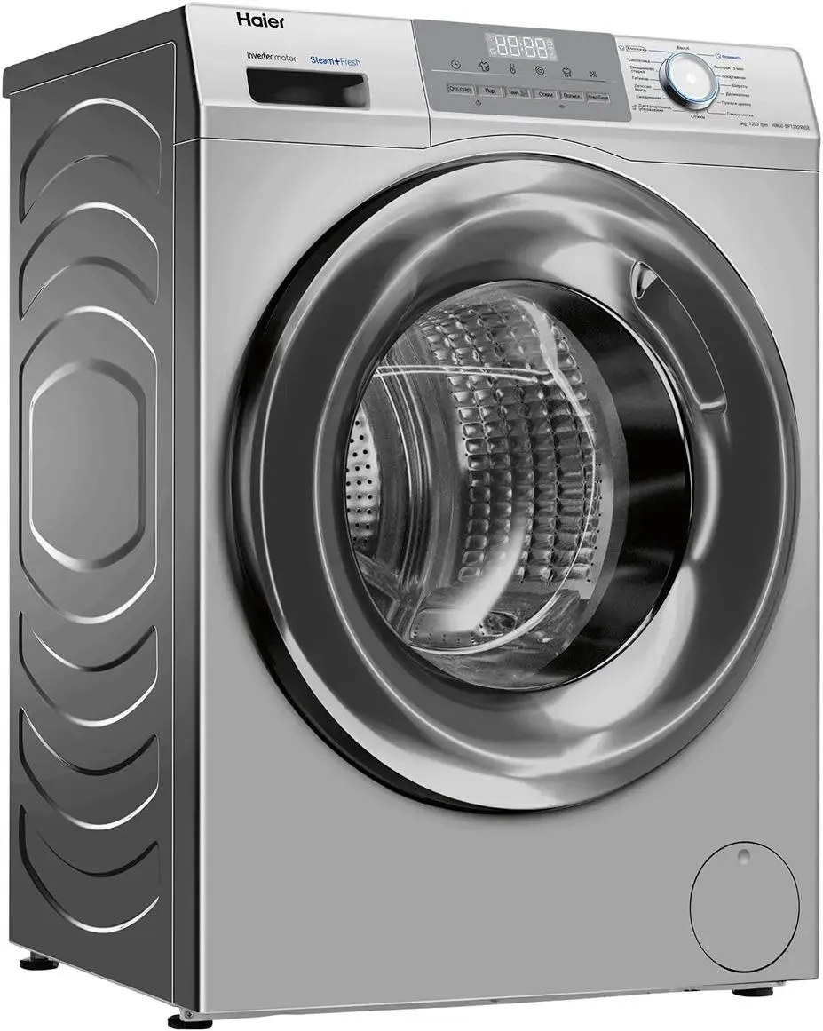 Стиральная машина Haier HW60-BP12929BSE серебристый загр. фронтальная макс.: 6 кг 1200об/мин класс: А+++