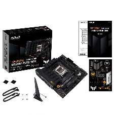 Материнская плата ASUS TUF GAMING B650M-PLUS WIFI, AM5, AMD B650, 4xDDR5, 4xSATA, 2xM.2, 1xPCIe 4.0 x16, 1xPCIe 4.0 x4, 1xDP, 1xHDMI, 1x 2.5Gb LAN, 4xUSB-A 3.2 Gen 2, 1xUSB-A 3.2 Gen 1, 1xUSB-C 3.2 Gen 2x2, 5x3.5 мм, 7.1, mATX