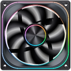 Кулер для корпуса JONSBO ZA-120BR Reverse (120x120x28мм, 4-pin PWM, ARGb, 62.4CFM, 37.3dBA, 2400RPM, черный)
