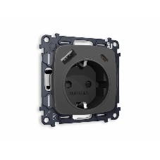Комплект механизма электрической розетки OMEGA Графит мягкое касание 2USB A+C 20W (быстрая зарядка) с/з QUANT (OP9100, VM160) MO910010 Комплект механизма электрической розетки OMEGA Графит мягкое касание 2USB A+C 20W (быстрая зарядка) с/з QUANT (OP9100, VM160) MO910010