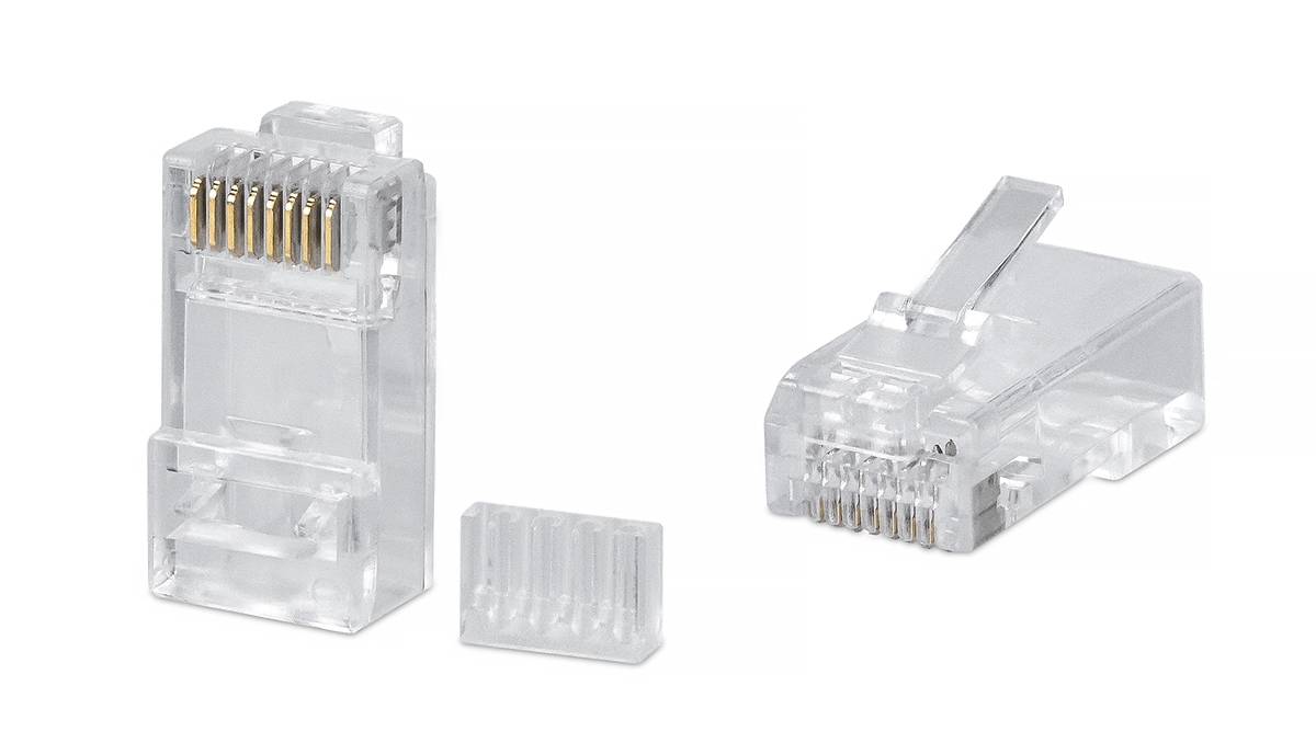 Коннектор Cabeus 8P8C-C6-TWP RJ45(8p8c), кат. 6, неэкр., прозрачный