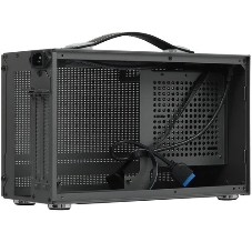 Компьютерный корпус без блока питания PCCooler I100 PRO MESH GY, Mesh Compact, серый, SPCC, no fans ITX 60/300/SFX PSU support; 1x2.5