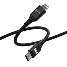 Кабель MORE CHOICE (4620202554178) K69ia 2м USB 3.0A PD 27W для Lightning ng 8-pin Type-C - 2м, черный