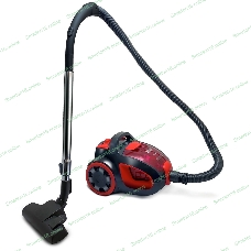 Пылесос Ginzzu VS437 черный/красный, 420/2400 Вт, уборка сухая, пылесборник контейнер 2,5 л