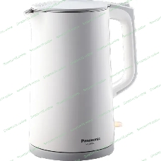Чайник электрический Panasonic NC-CWK50 1.7 л, 1500 Вт, белый корпус: нерж.сталь/пластик