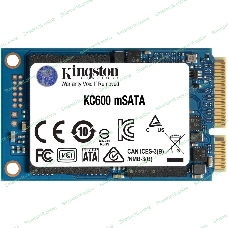 Накопитель SSD Kingston KC600, 1Tb, mSATA, R/W 550/520