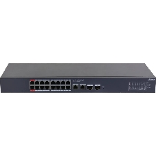 Коммутатор Dahua DH-CS4220-16GT-240, 16×1 Гбит/с + 2×1 Гбит/с + 2×1 Гбит/с Combo, управляемый