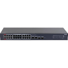 Коммутатор Dahua DH-CS4228-24GT-375, 24×1 Гбит/с + 2×1 Гбит/с Combo + 2×1 Гбит/с SFP, управляемый